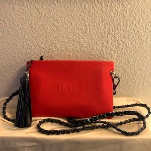 DIOR makeup bag converted to crossbody bag